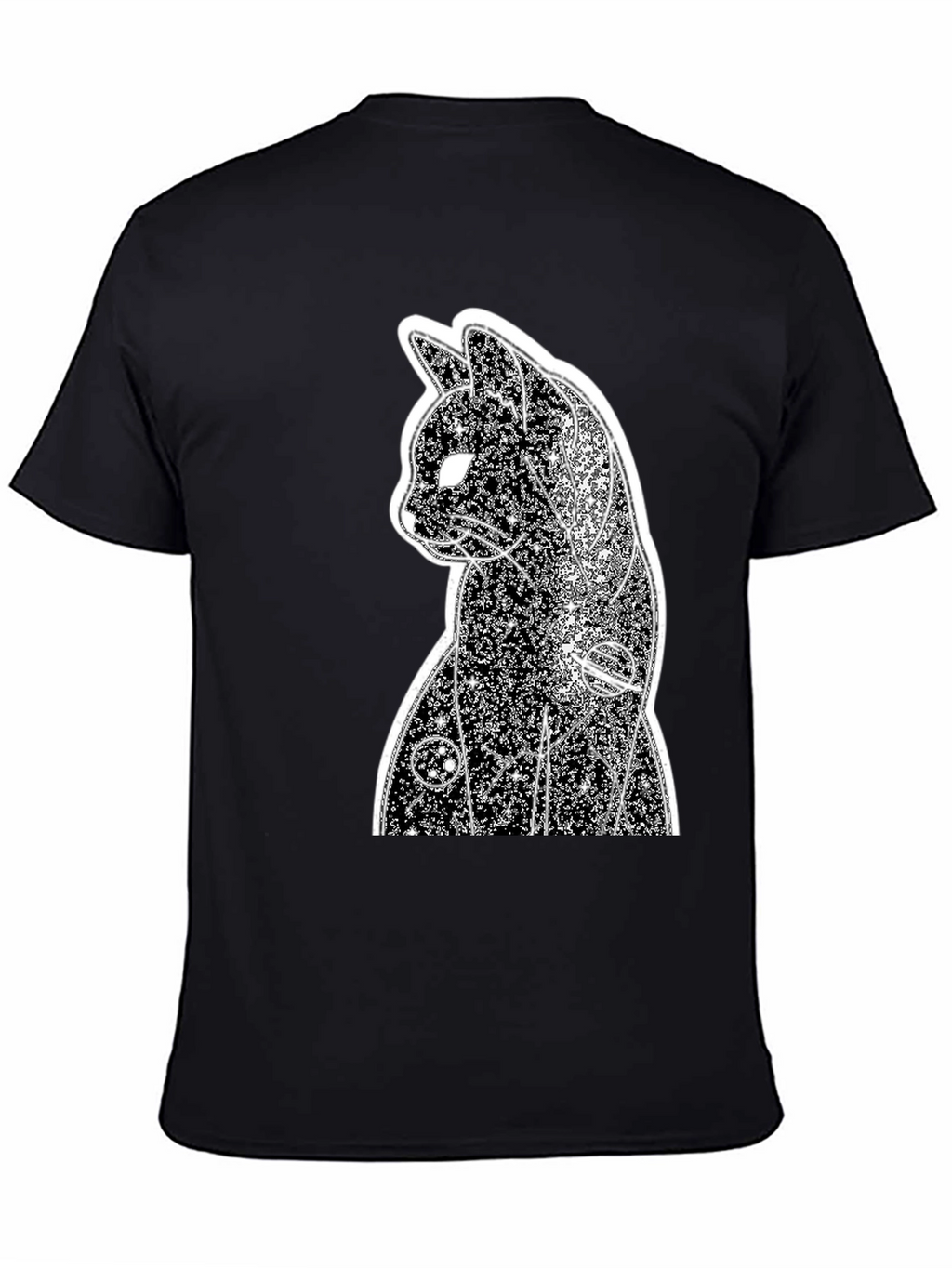 Cosmic Cat Black T-Shirt