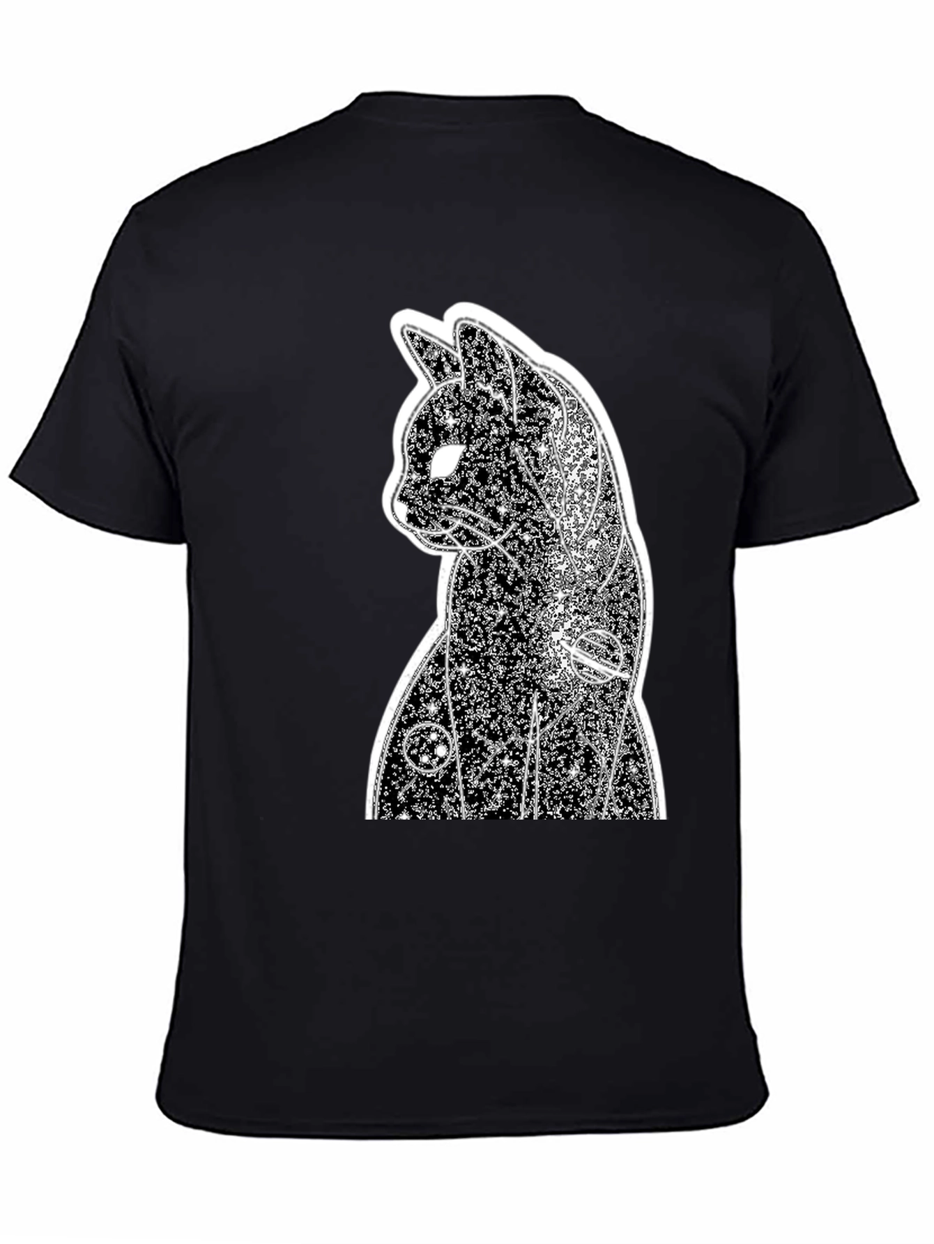Cosmic Cat Black T-Shirt