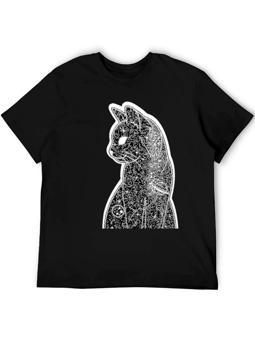 Cosmic Cat Black T-Shirt