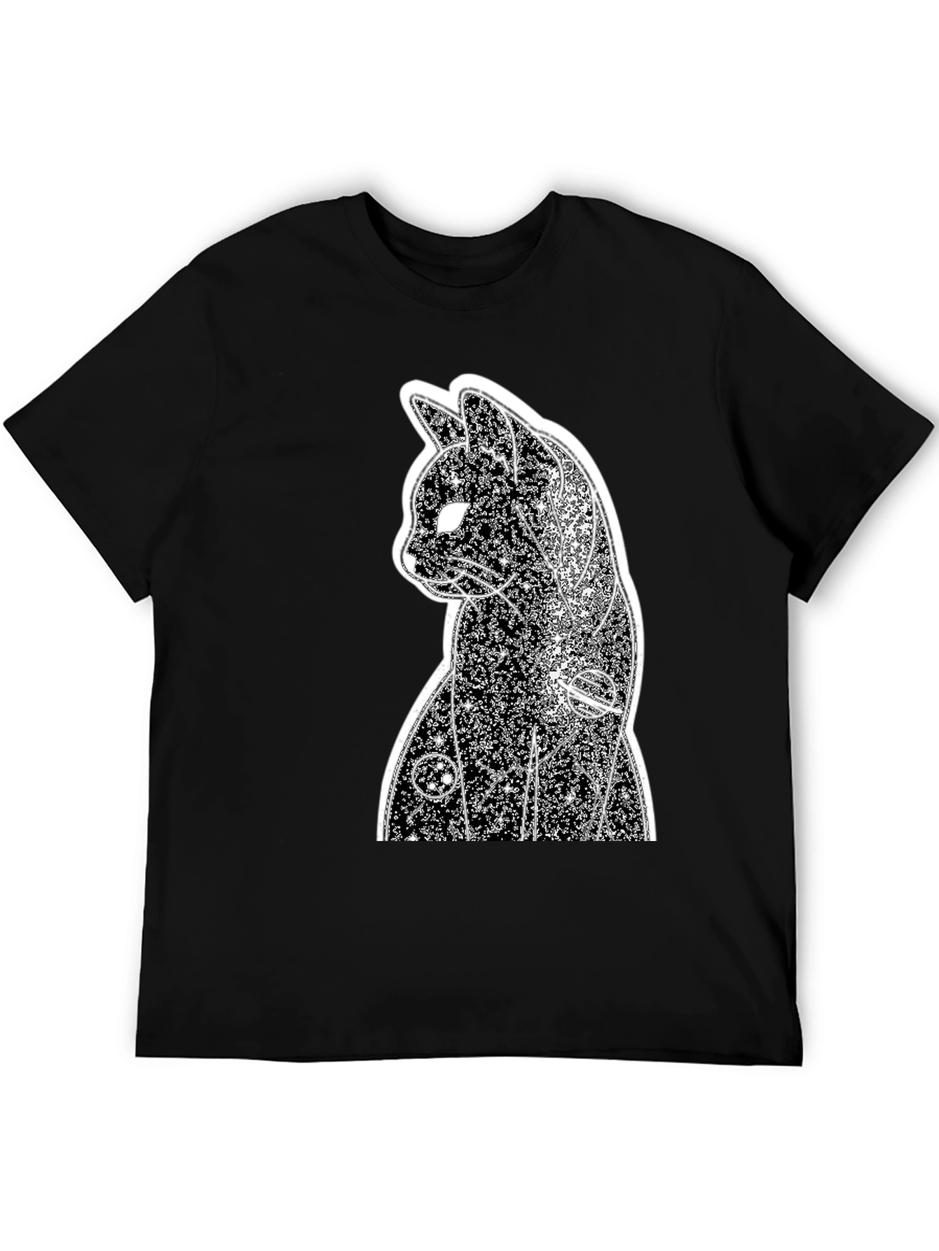 Cosmic Cat Black T-Shirt