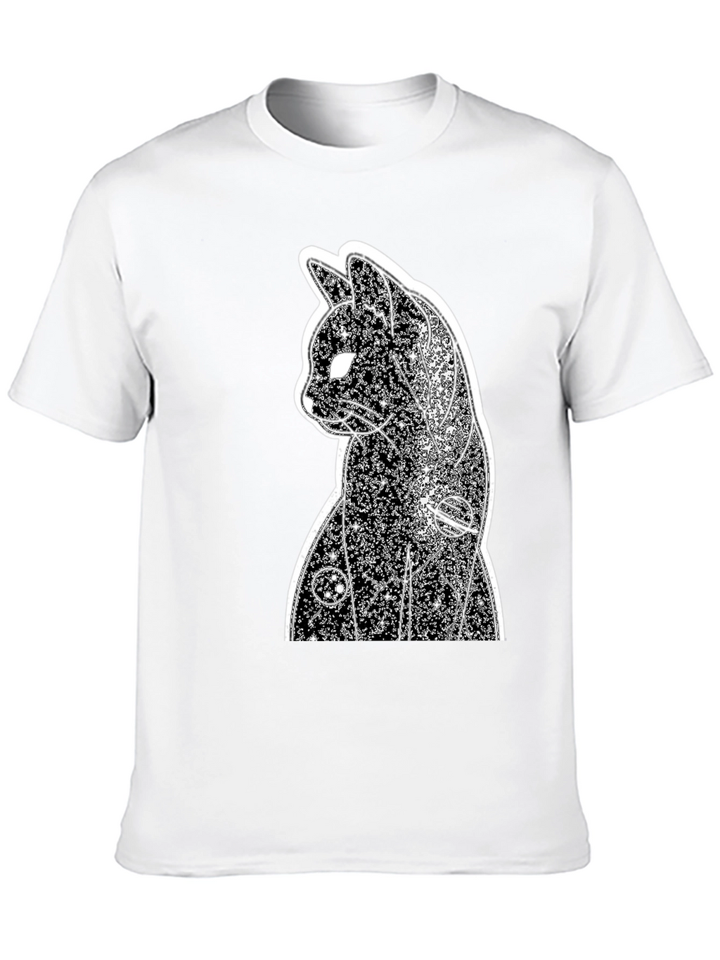 Cosmic Cat Black T-Shirt