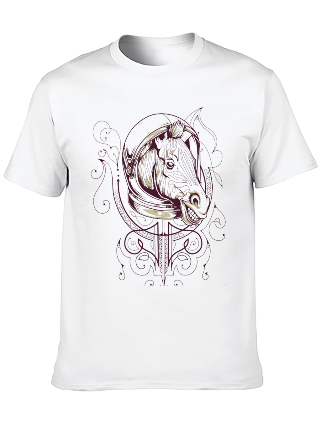 Astronaut Boar Graphic T-Shirt - Mens Black Tee