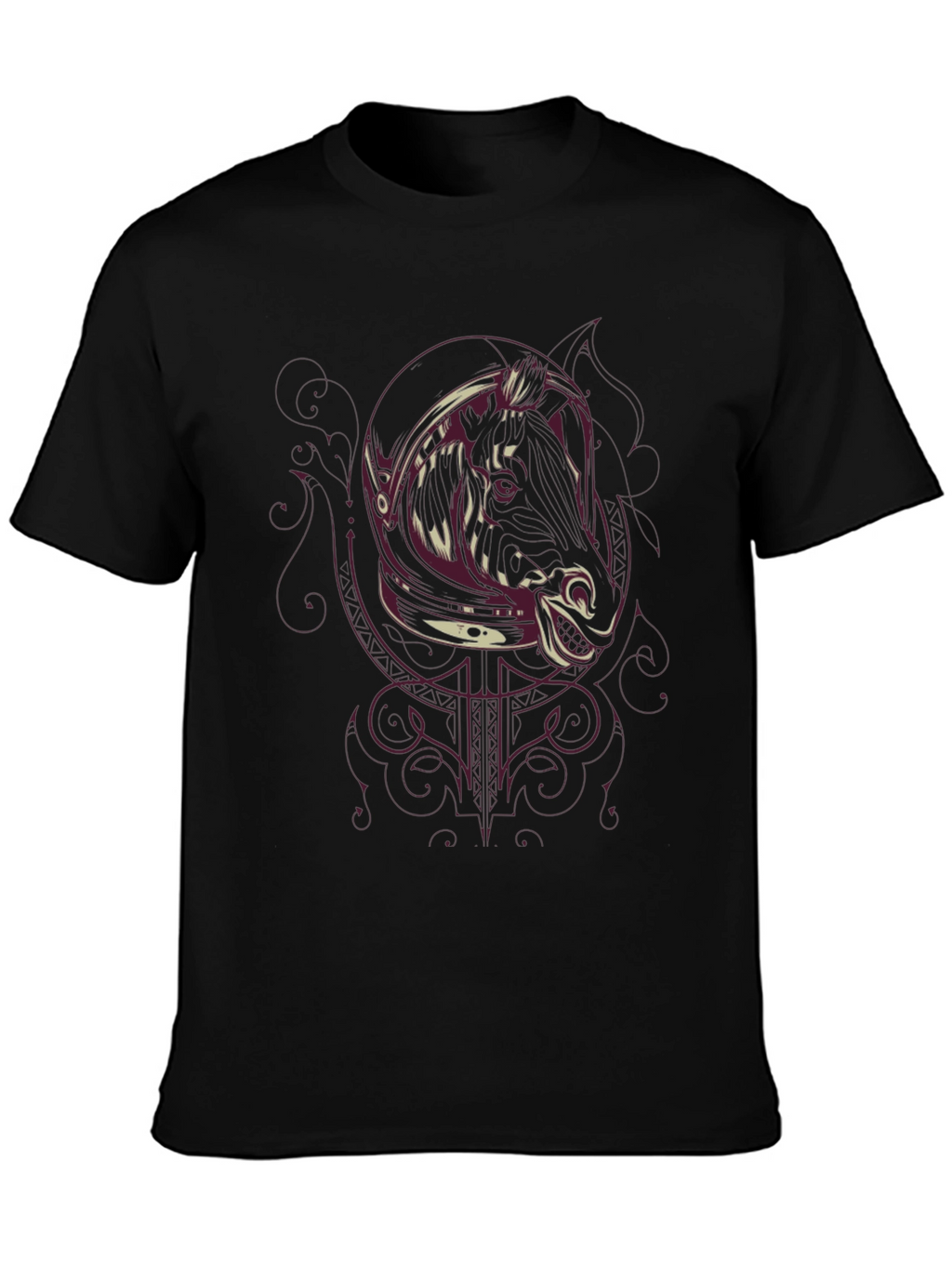 Astronaut Boar Graphic T-Shirt - Mens Black Tee