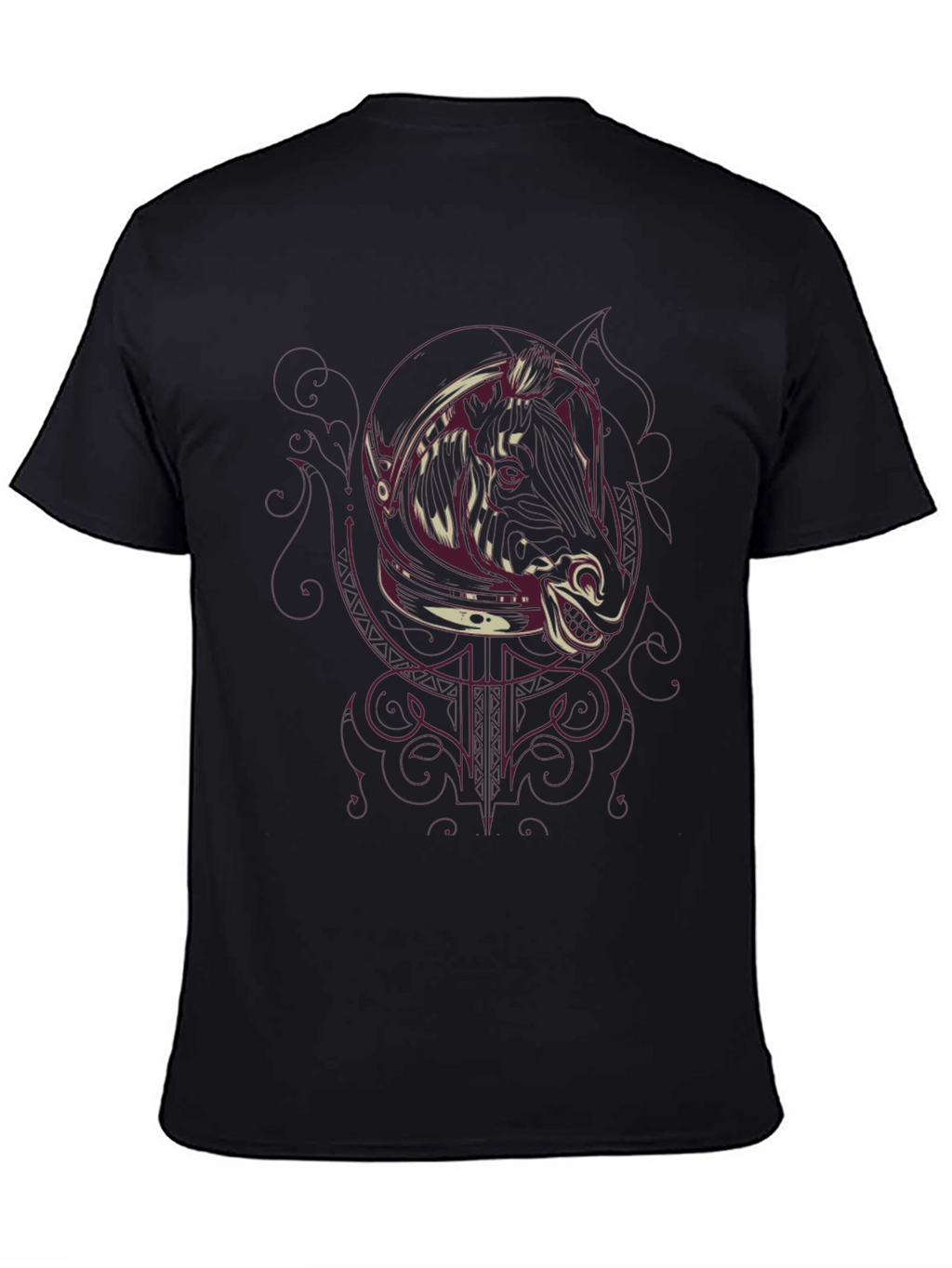Astronaut Boar Graphic T-Shirt - Mens Black Tee