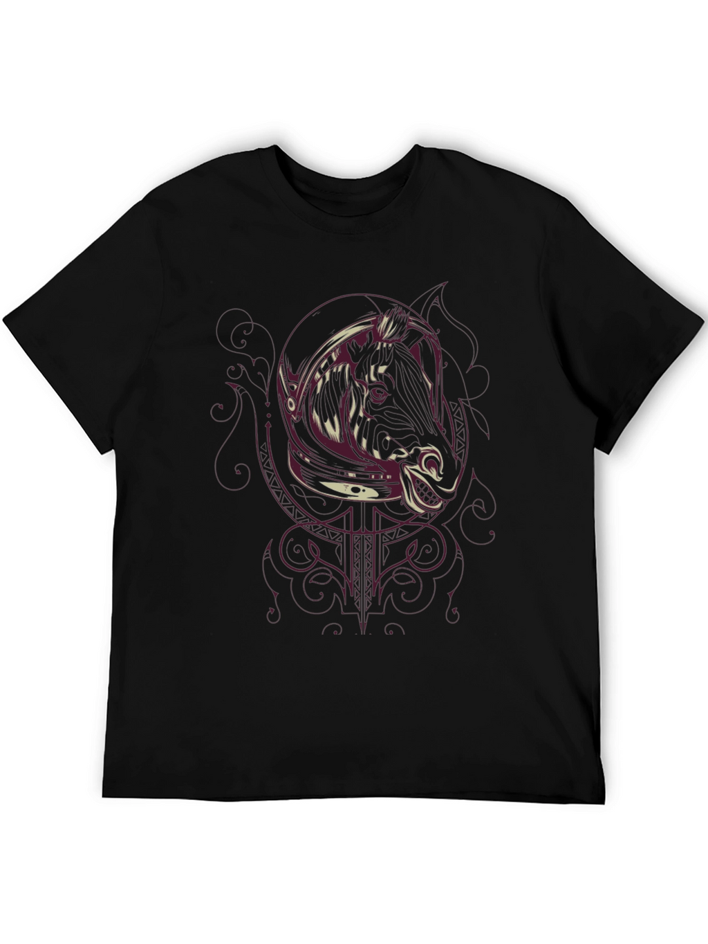 Astronaut Boar Graphic T-Shirt - Mens Black Tee