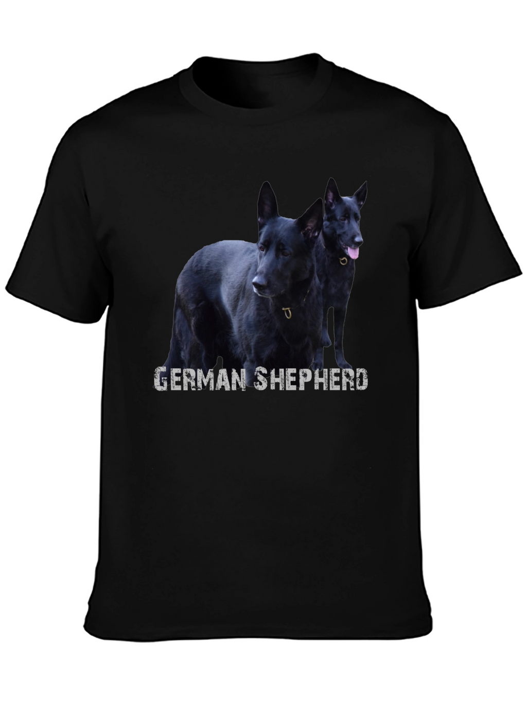 Black German Shepherd Dog Graphic T-Shirt