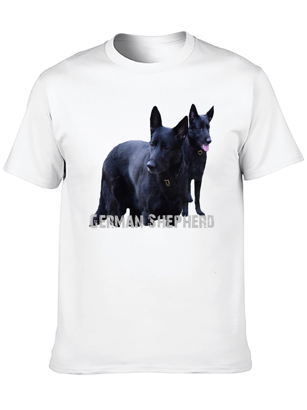 Black German Shepherd Dog Graphic T-Shirt