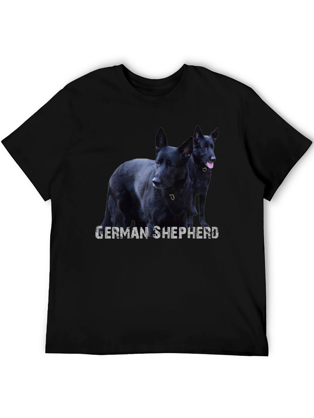 Black German Shepherd Dog Graphic T-Shirt