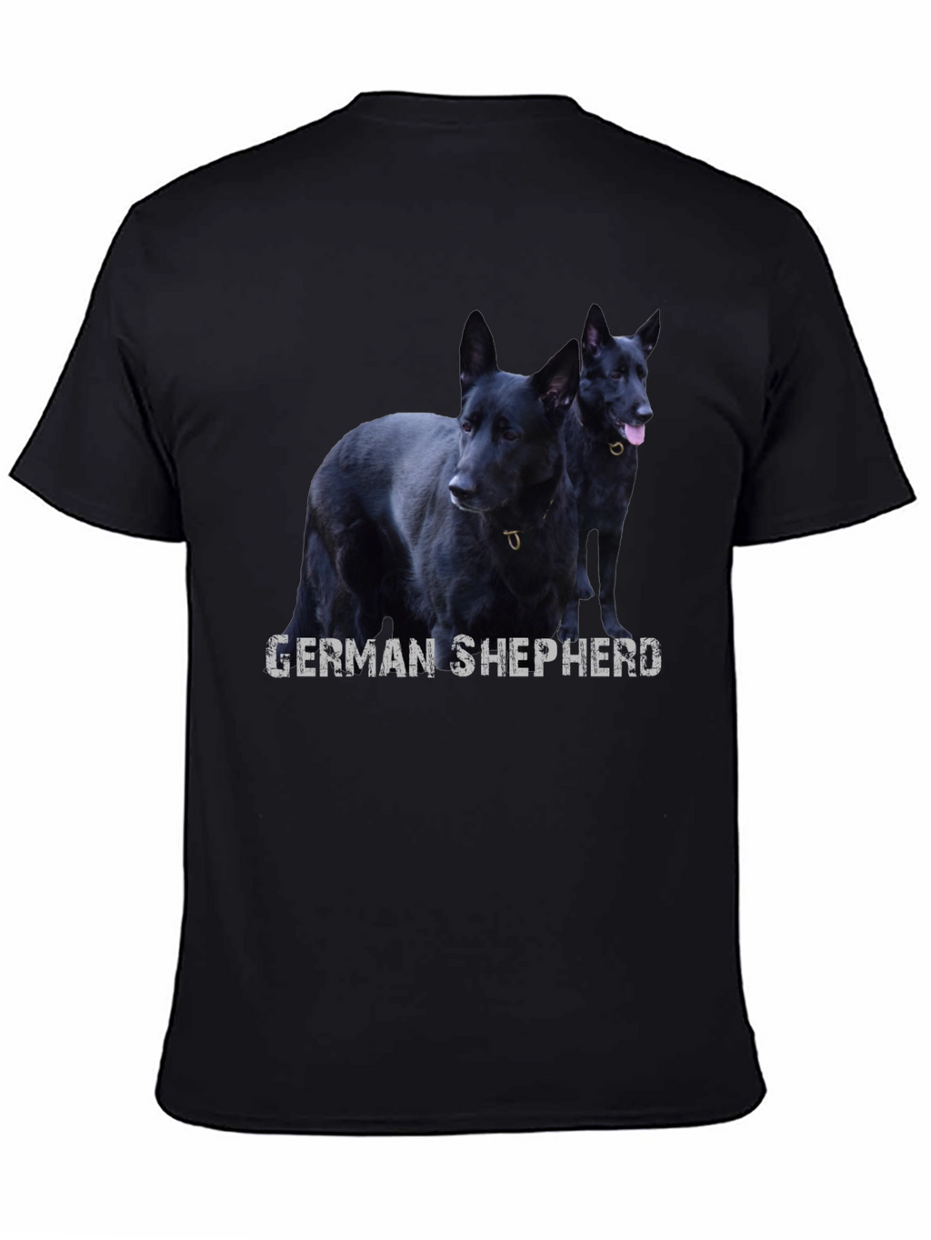 Black German Shepherd Dog Graphic T-Shirt