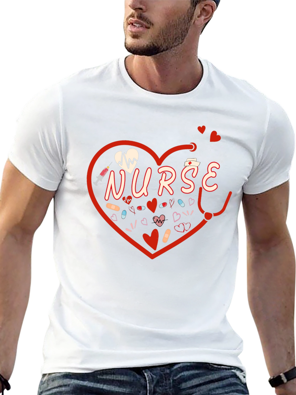 Nurse Heart Graphic Tee