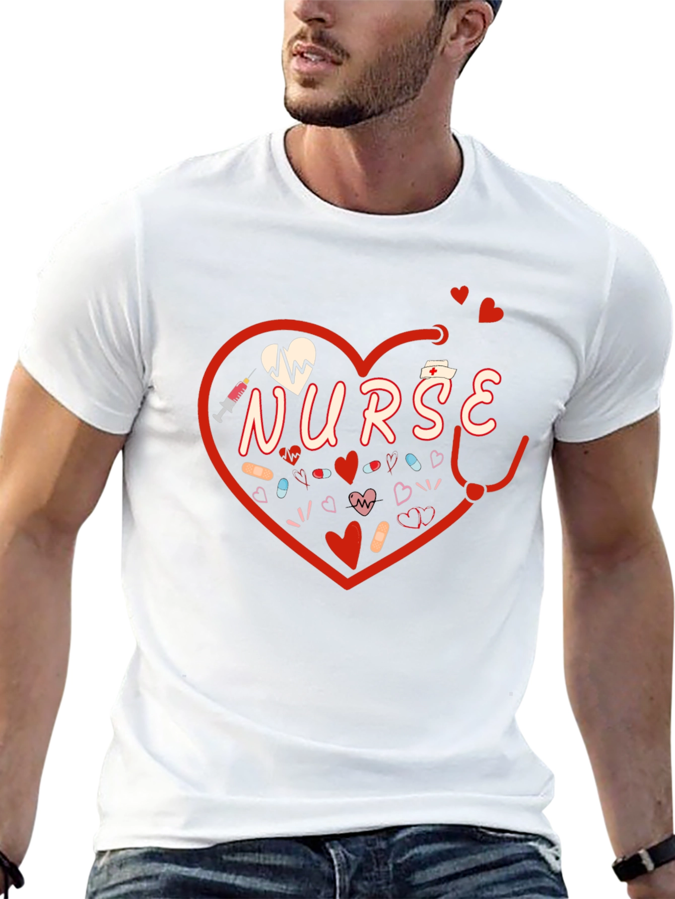 Nurse Heart Graphic Tee