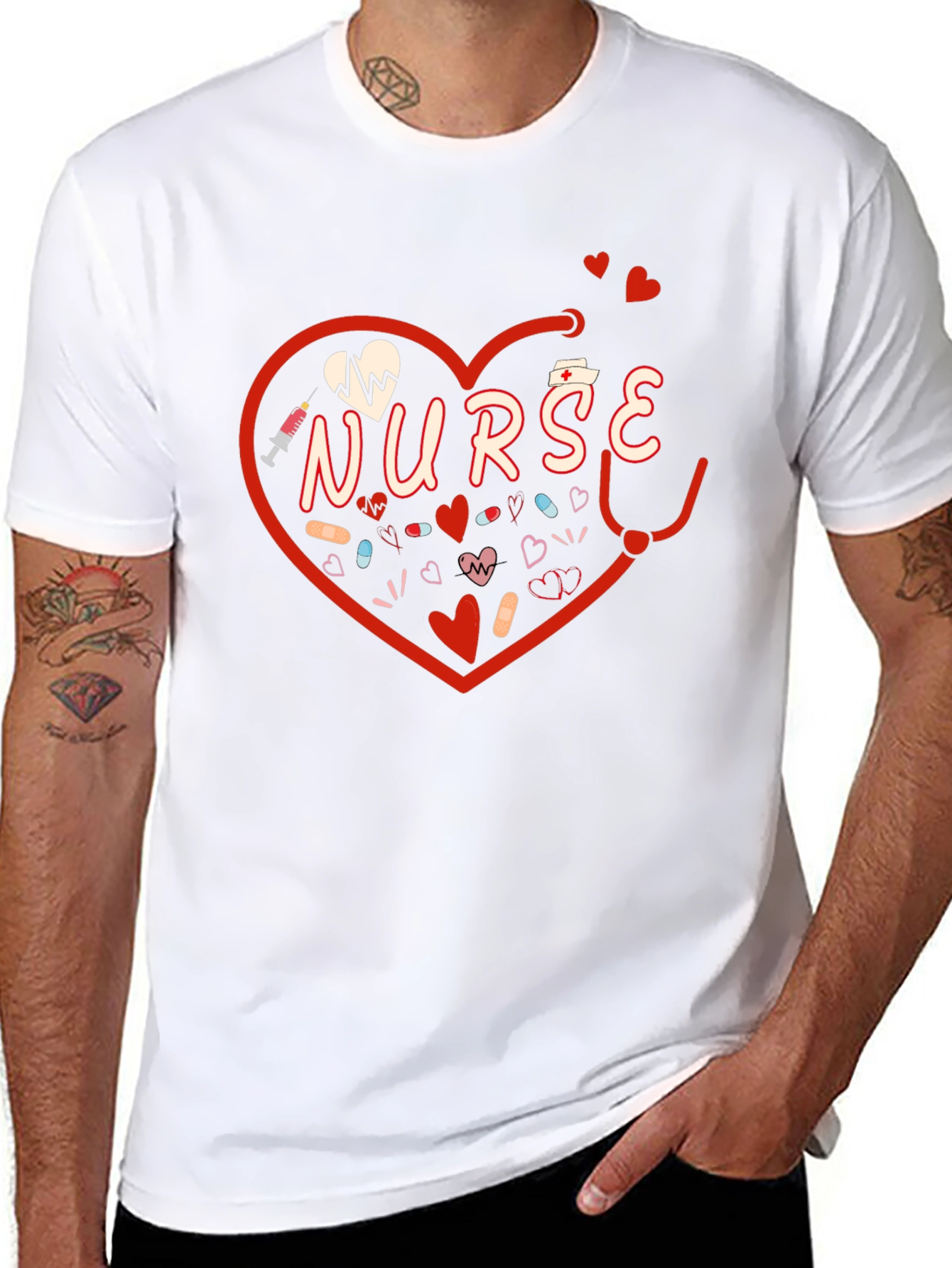 Nurse Heart Graphic Tee