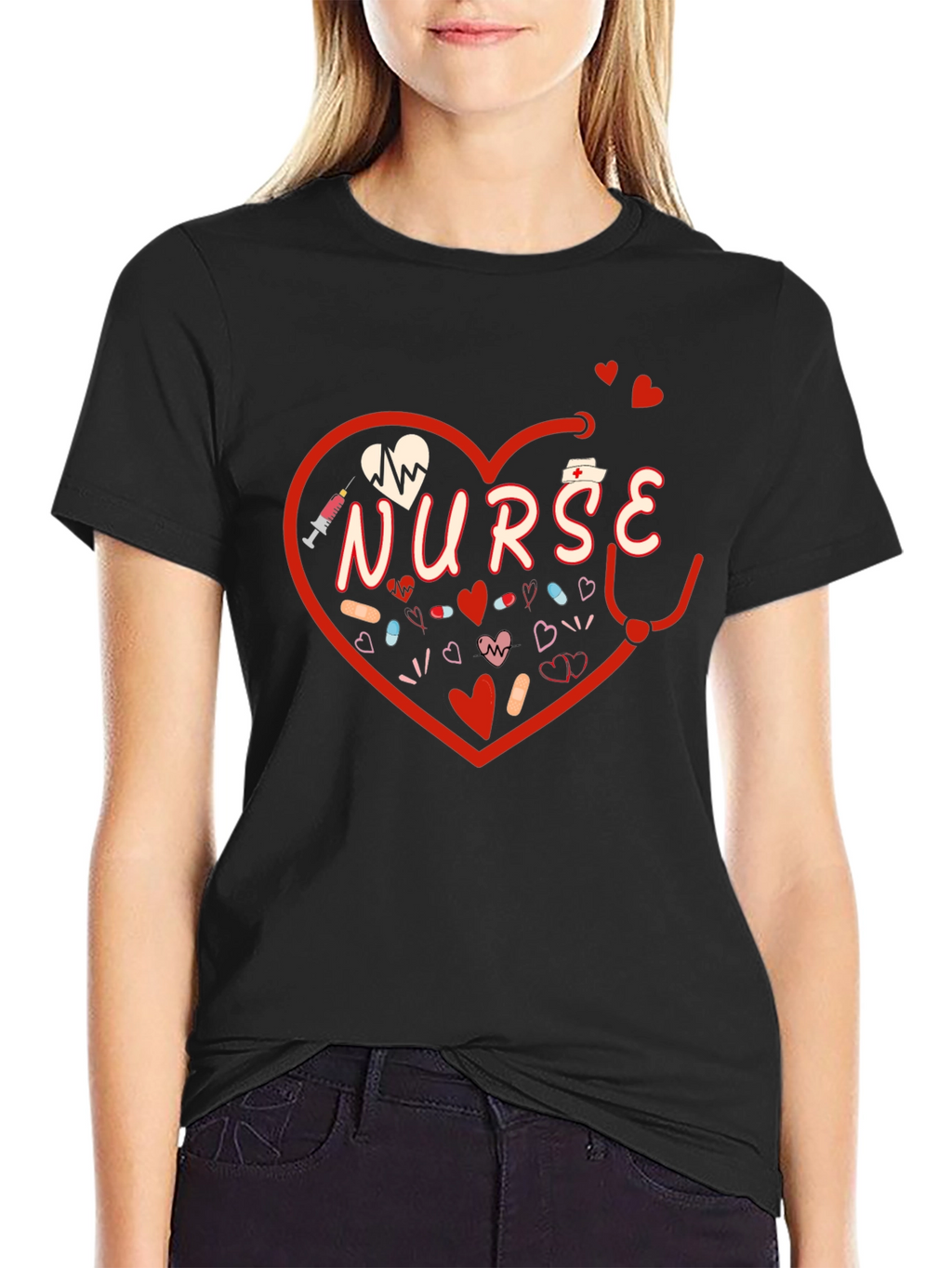 Nurse Heart Graphic Tee