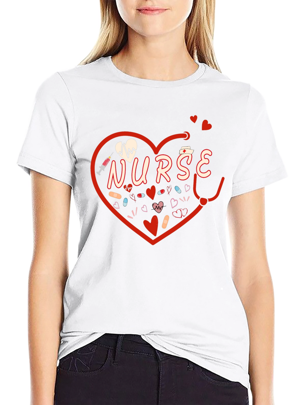 Nurse Heart Graphic Tee