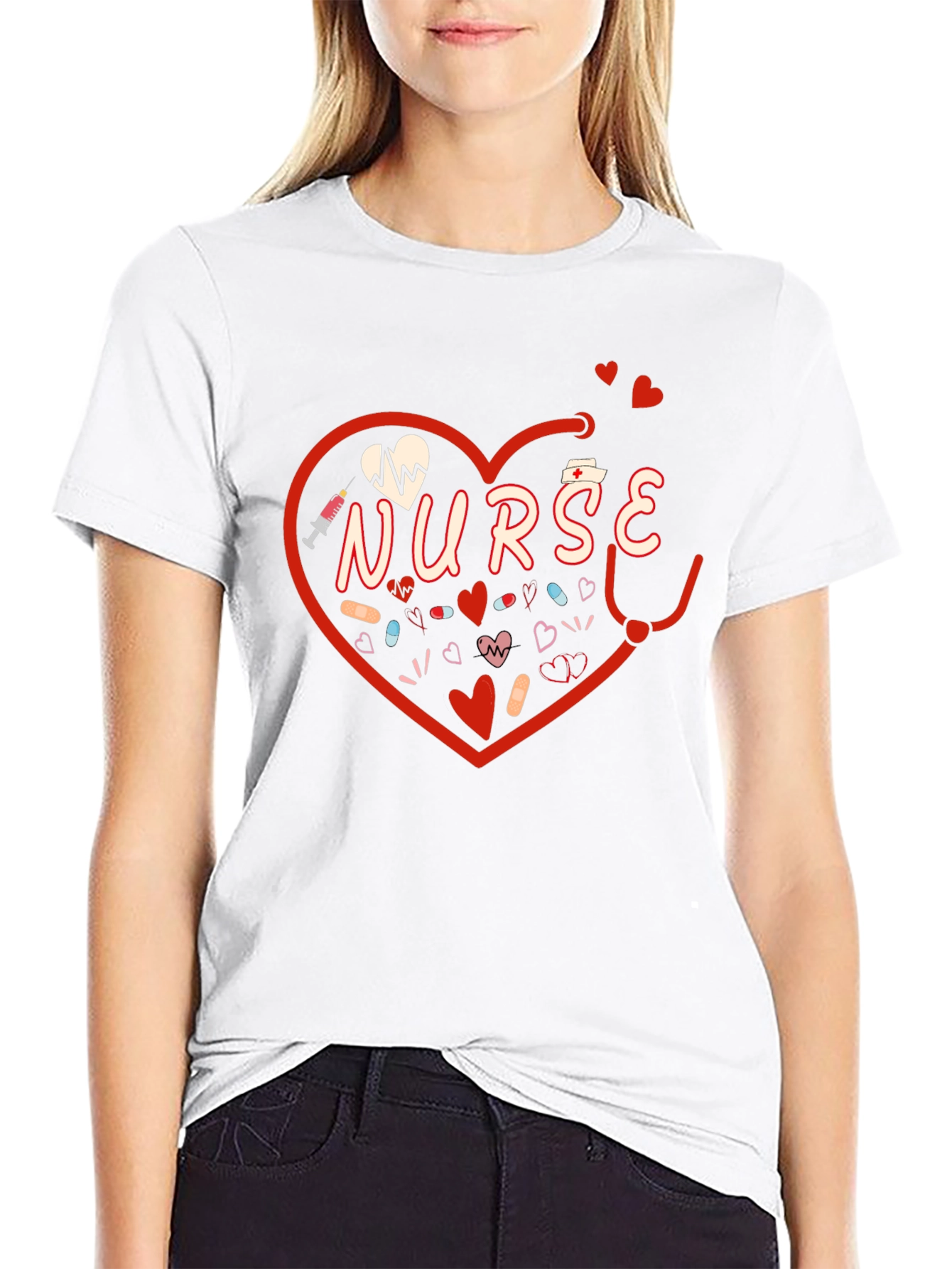 Nurse Heart Graphic Tee