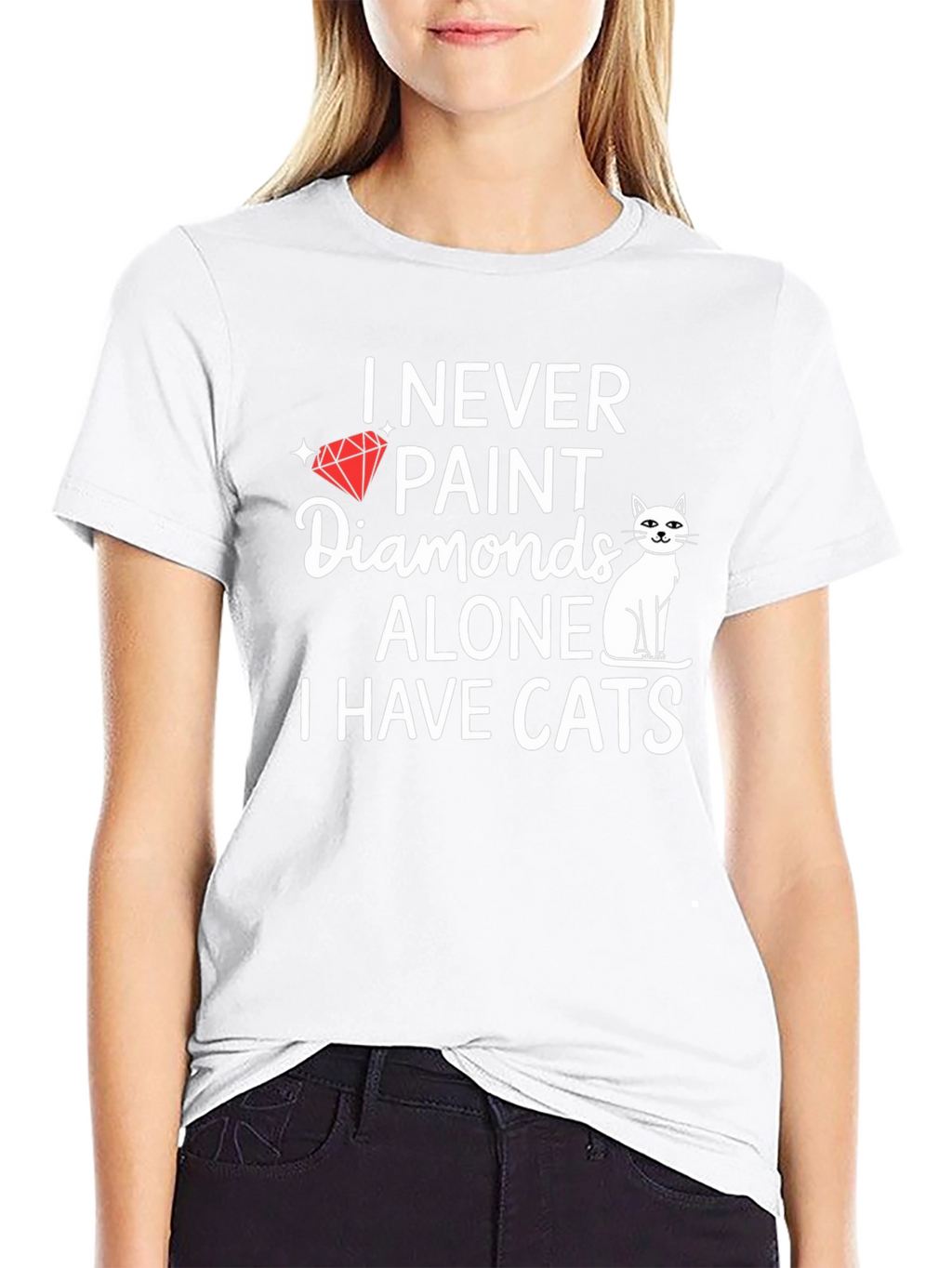 I Never Paint Diamonds Alone T-Shirt