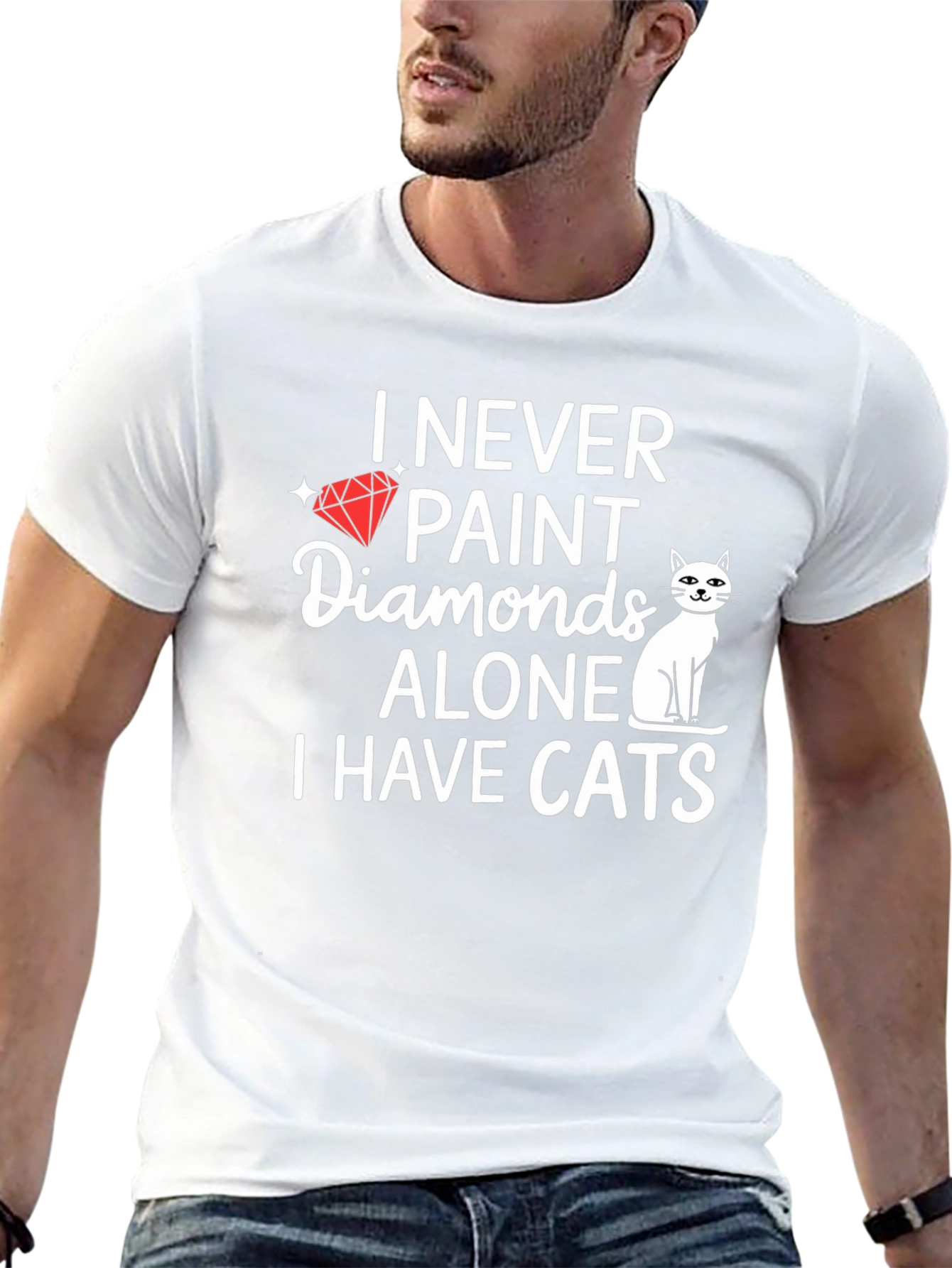 I Never Paint Diamonds Alone T-Shirt