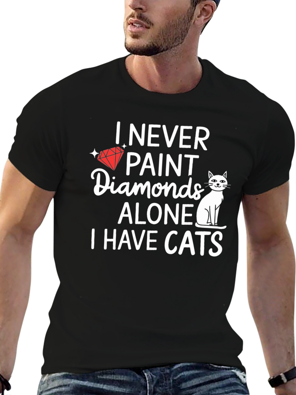 I Never Paint Diamonds Alone T-Shirt