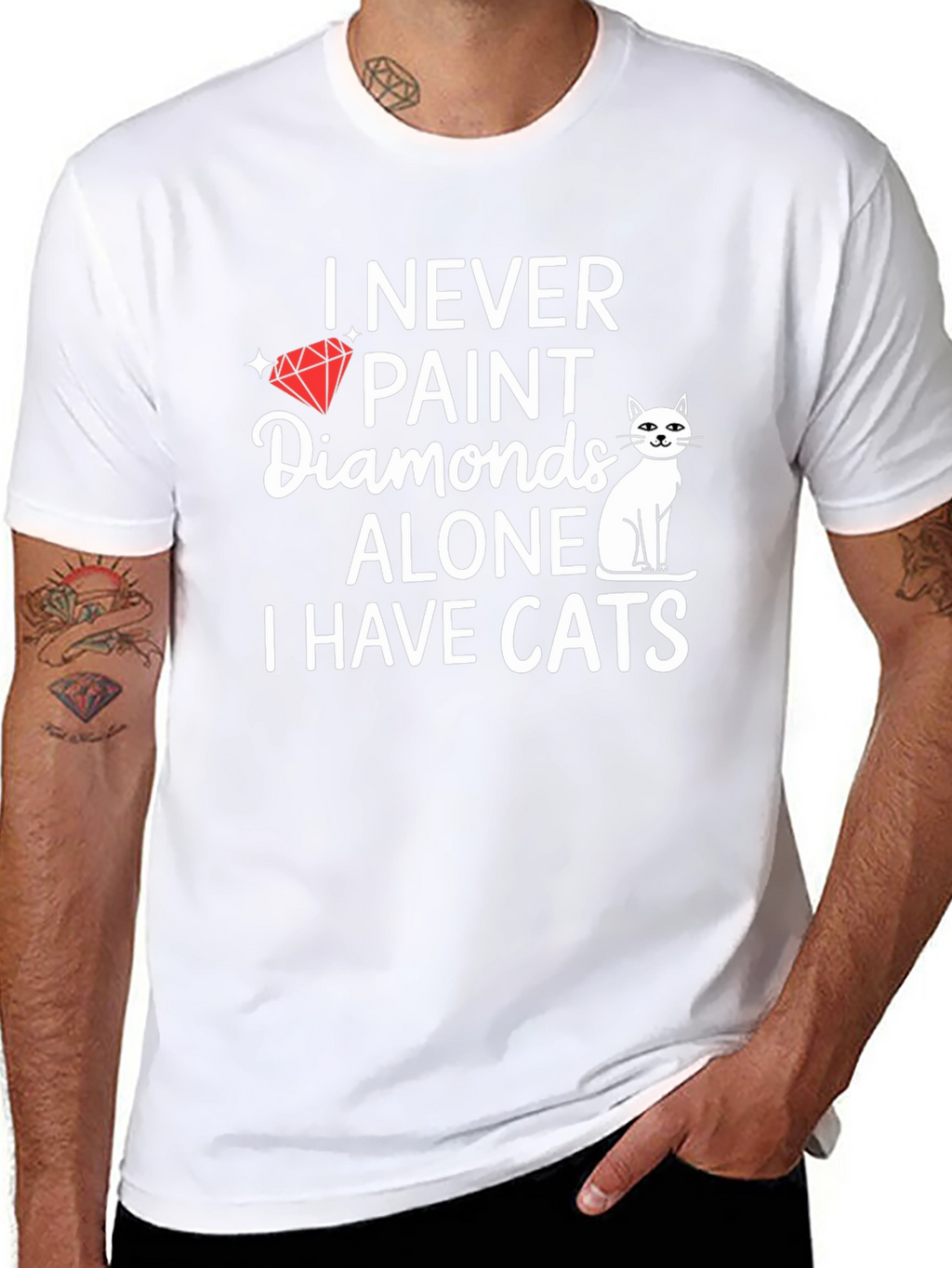 I Never Paint Diamonds Alone T-Shirt