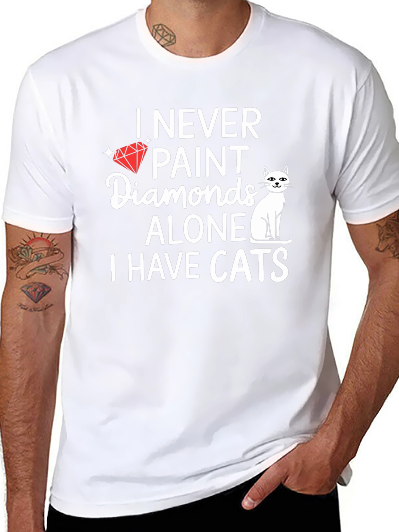 I Never Paint Diamonds Alone T-Shirt