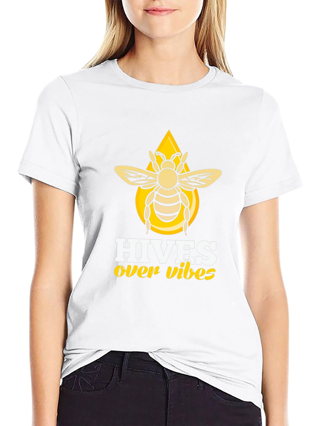Hives Over Vibes T-Shirt - Honeybee Graphic Tee