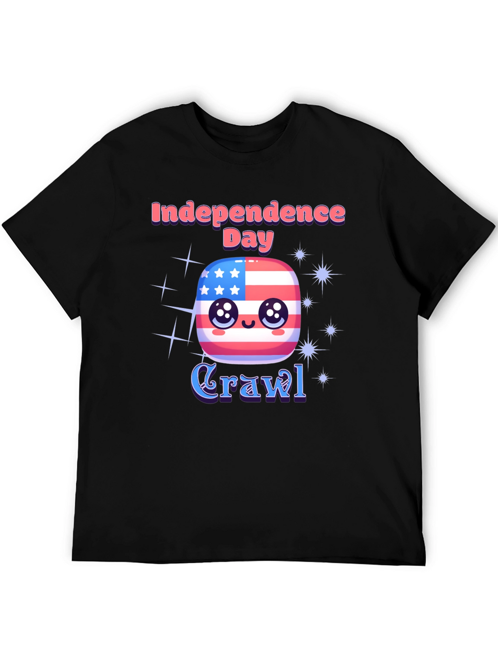 Independence Day Crawl T-Shirt - Patriotic Party Tee