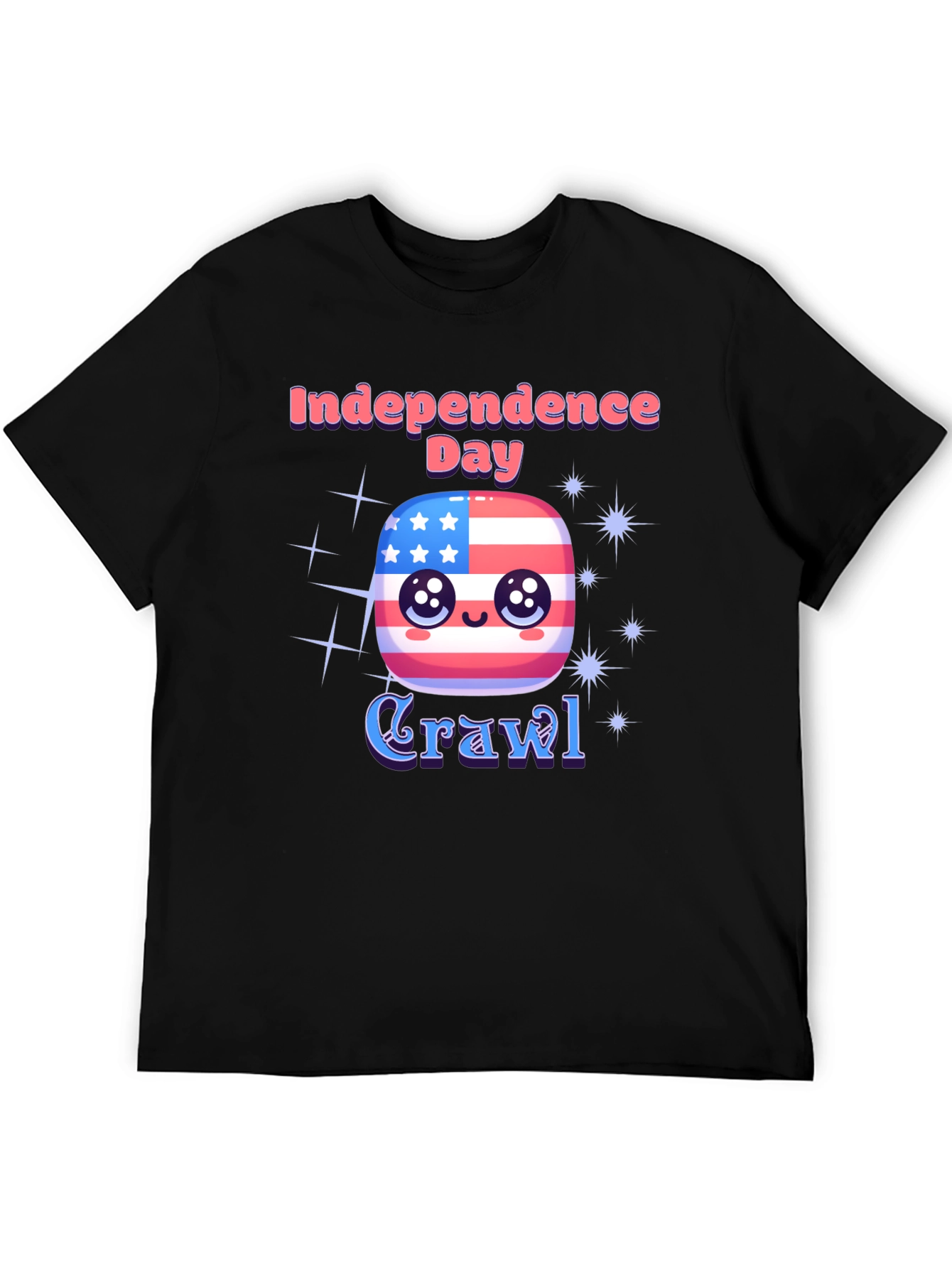 Independence Day Crawl T-Shirt - Patriotic Party Tee