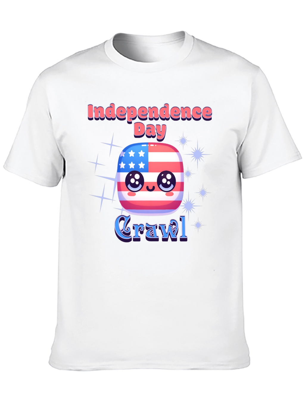 Independence Day Crawl T-Shirt - Patriotic Party Tee