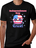 Independence Day Crawl T-Shirt - Patriotic Party Tee