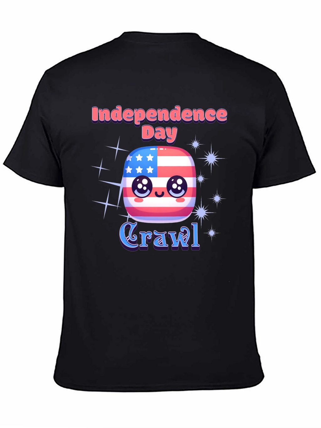 Independence Day Crawl T-Shirt - Patriotic Party Tee
