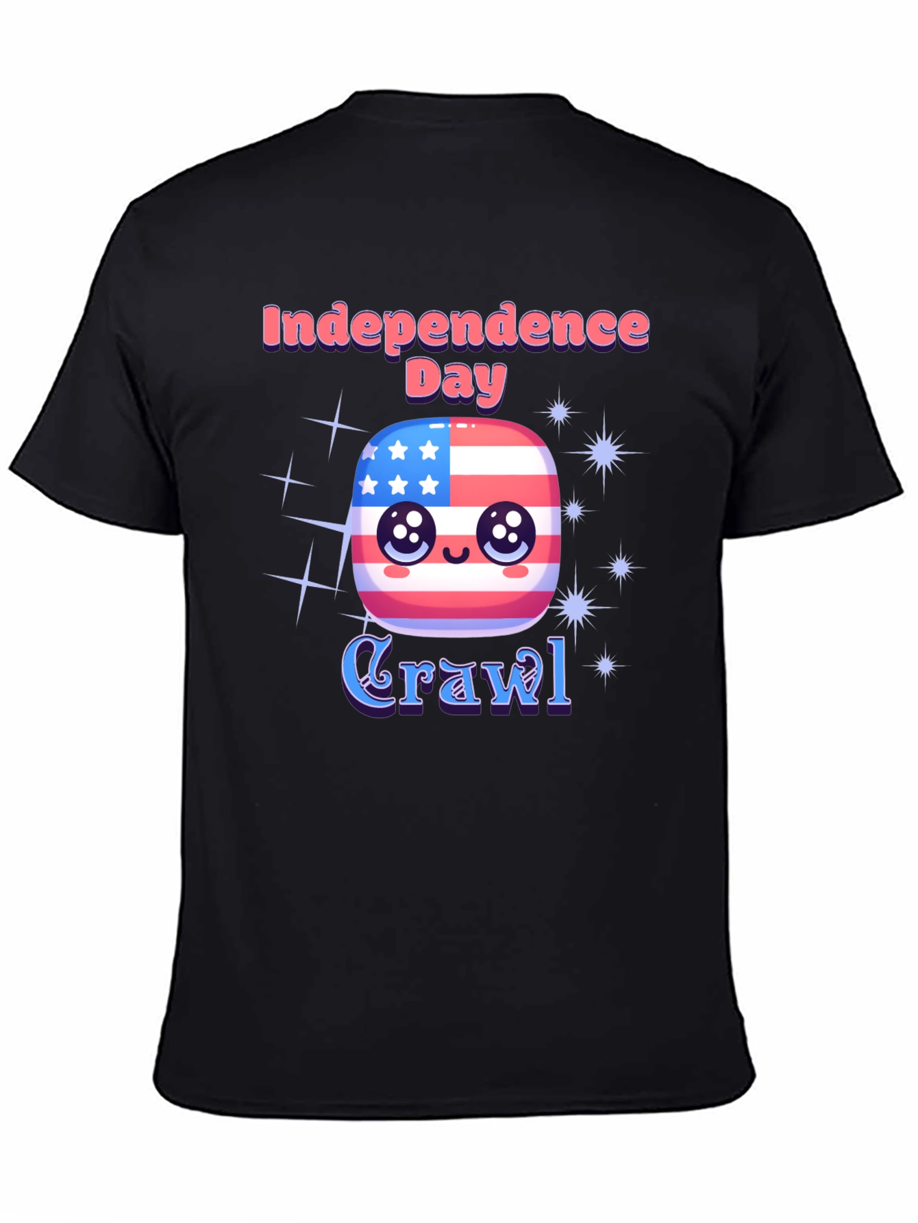 Independence Day Crawl T-Shirt - Patriotic Party Tee