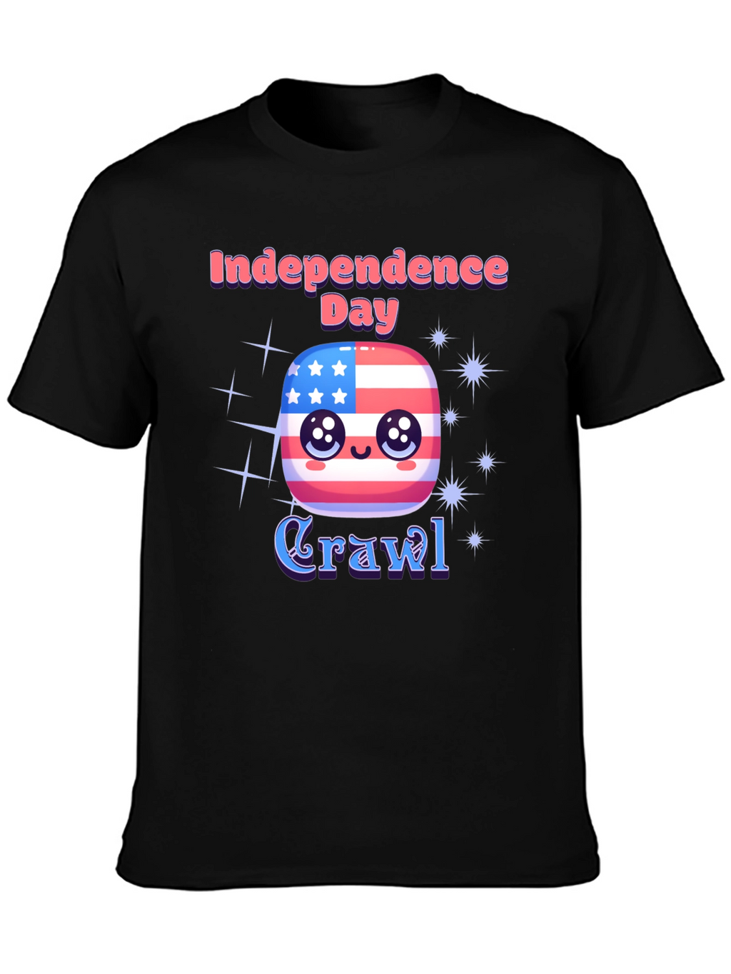 Independence Day Crawl T-Shirt - Patriotic Party Tee