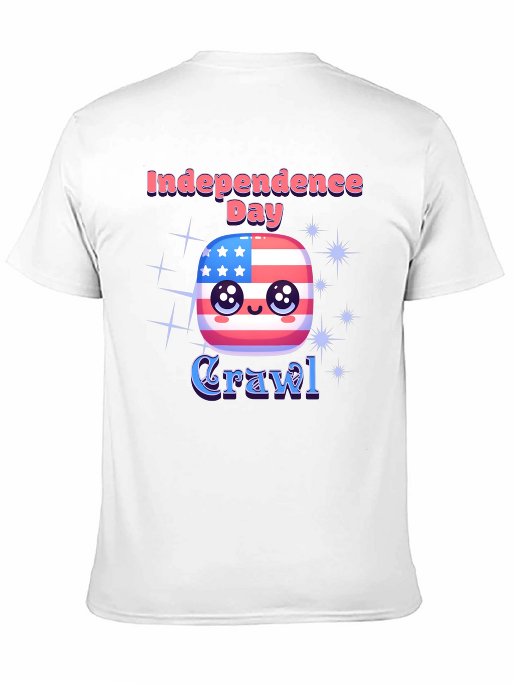 Independence Day Crawl T-Shirt - Patriotic Party Tee