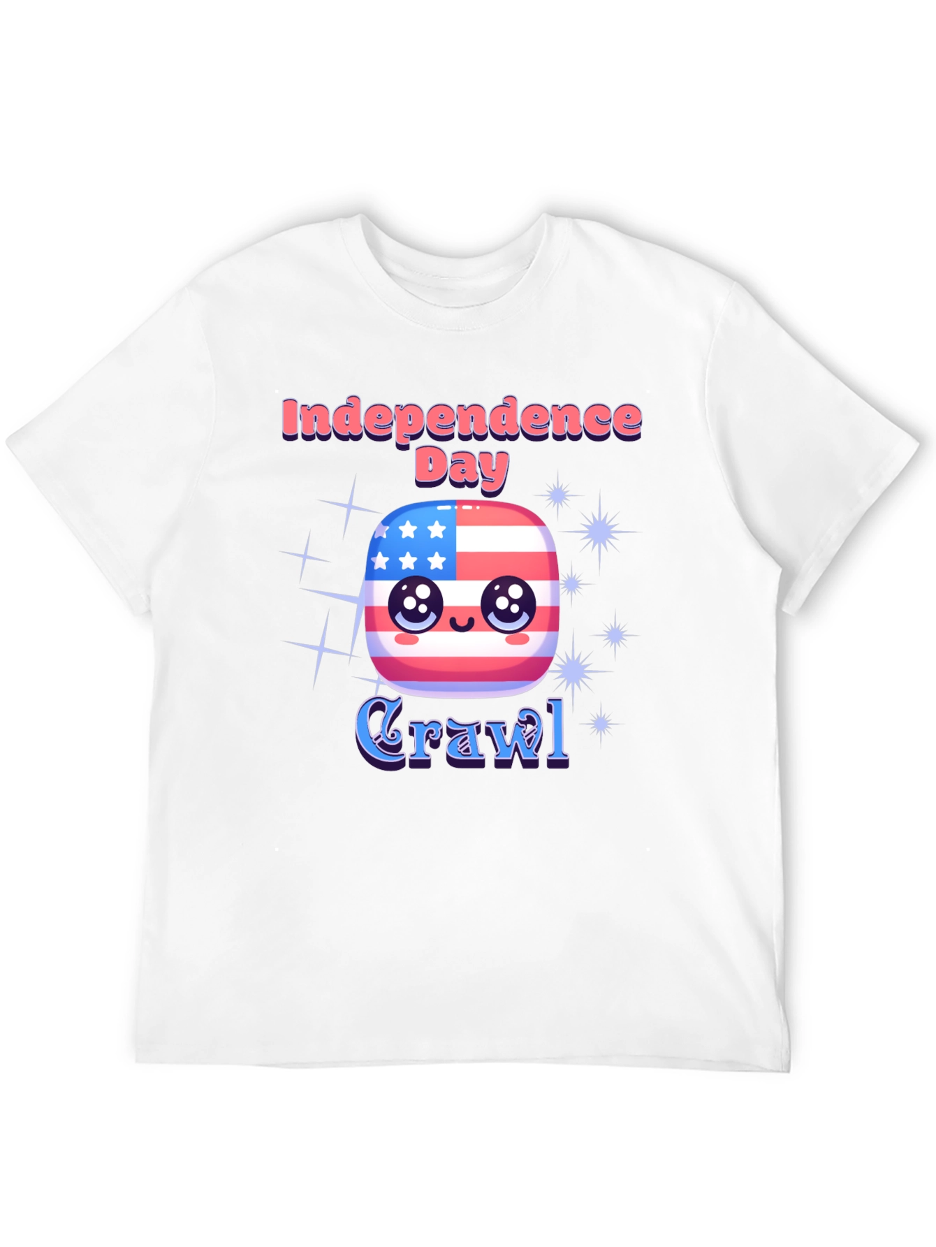 Independence Day Crawl T-Shirt - Patriotic Party Tee