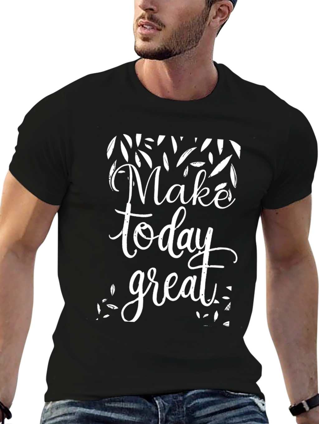 Make Today Great Graphic T-Shirt - Black