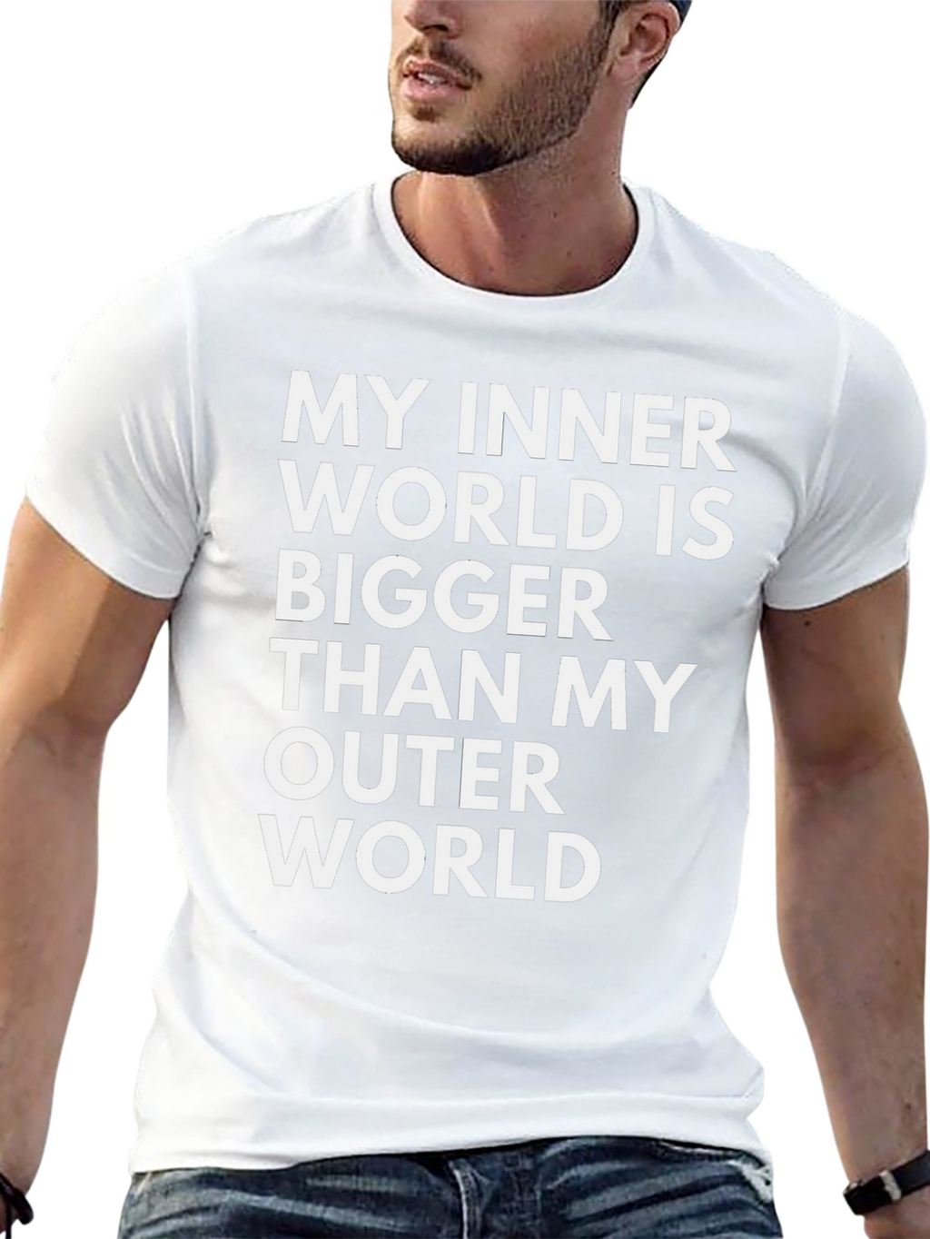 My Inner World T-Shirt - Black Graphic Tee