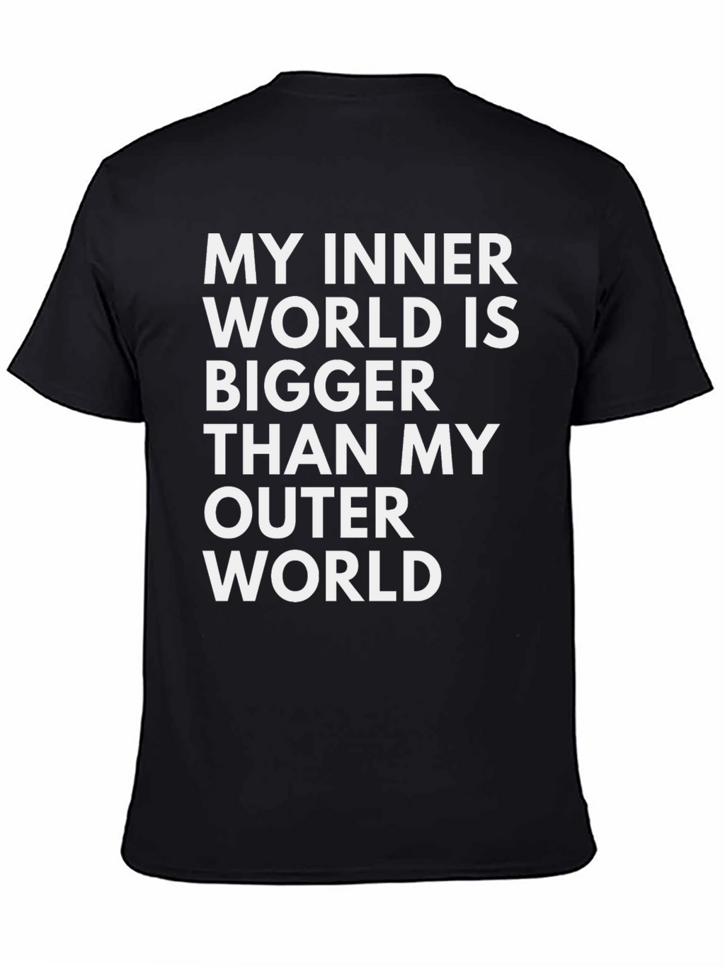 My Inner World T-Shirt - Black Graphic Tee