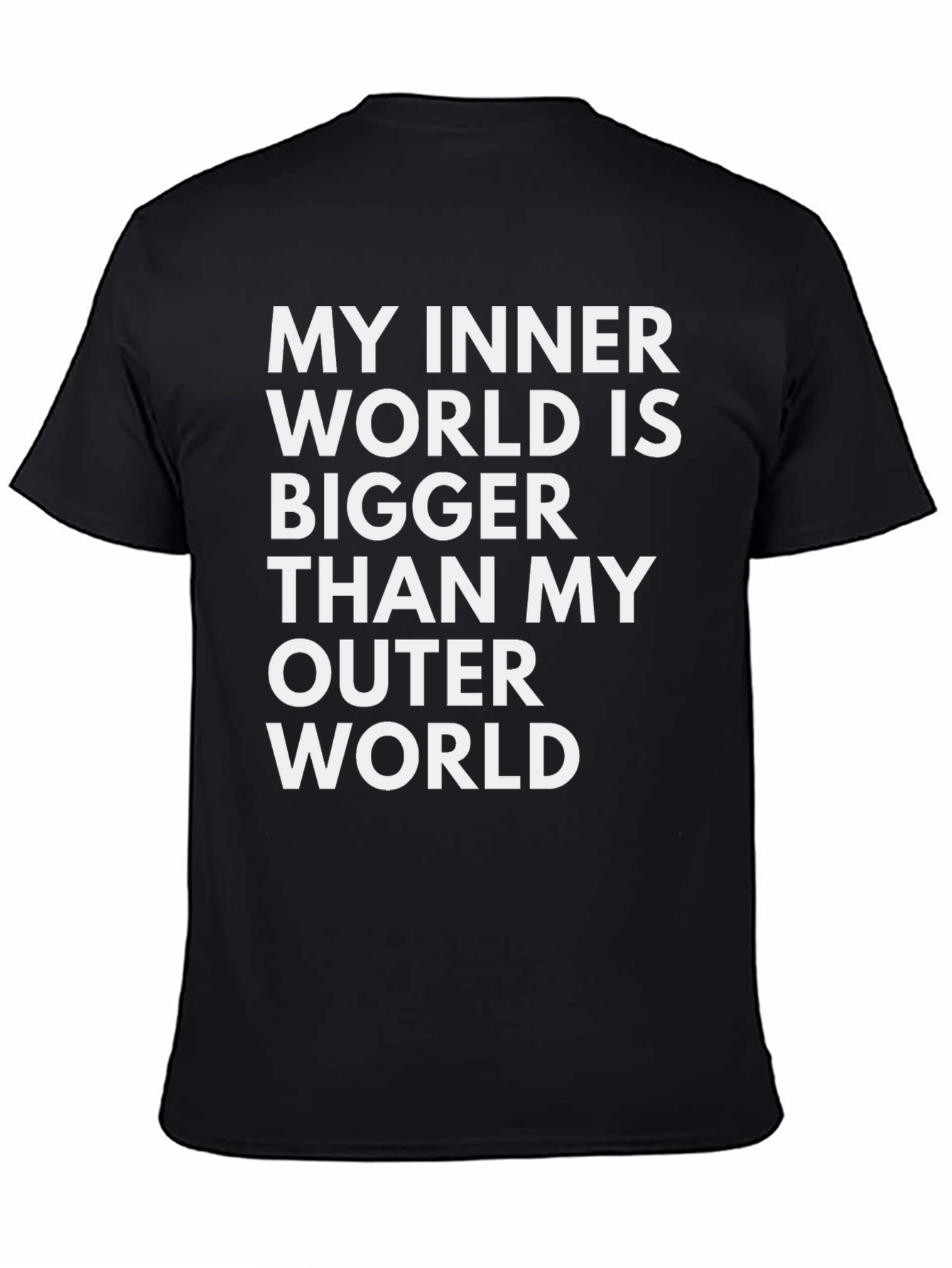 My Inner World T-Shirt - Black Graphic Tee