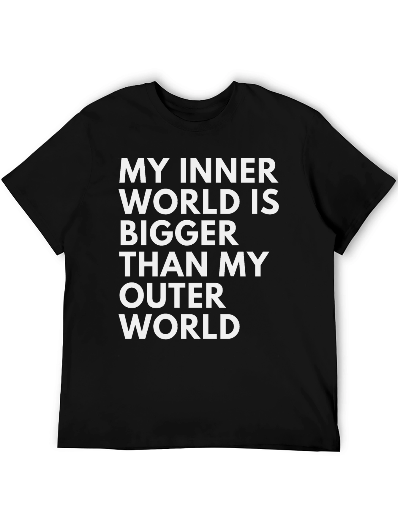 My Inner World T-Shirt - Black Graphic Tee