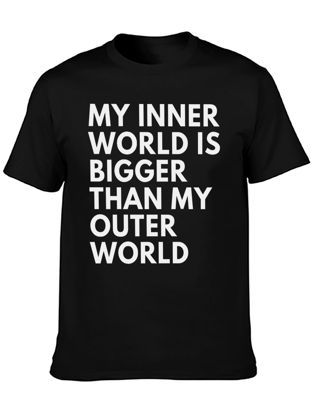 My Inner World T-Shirt - Black Graphic Tee