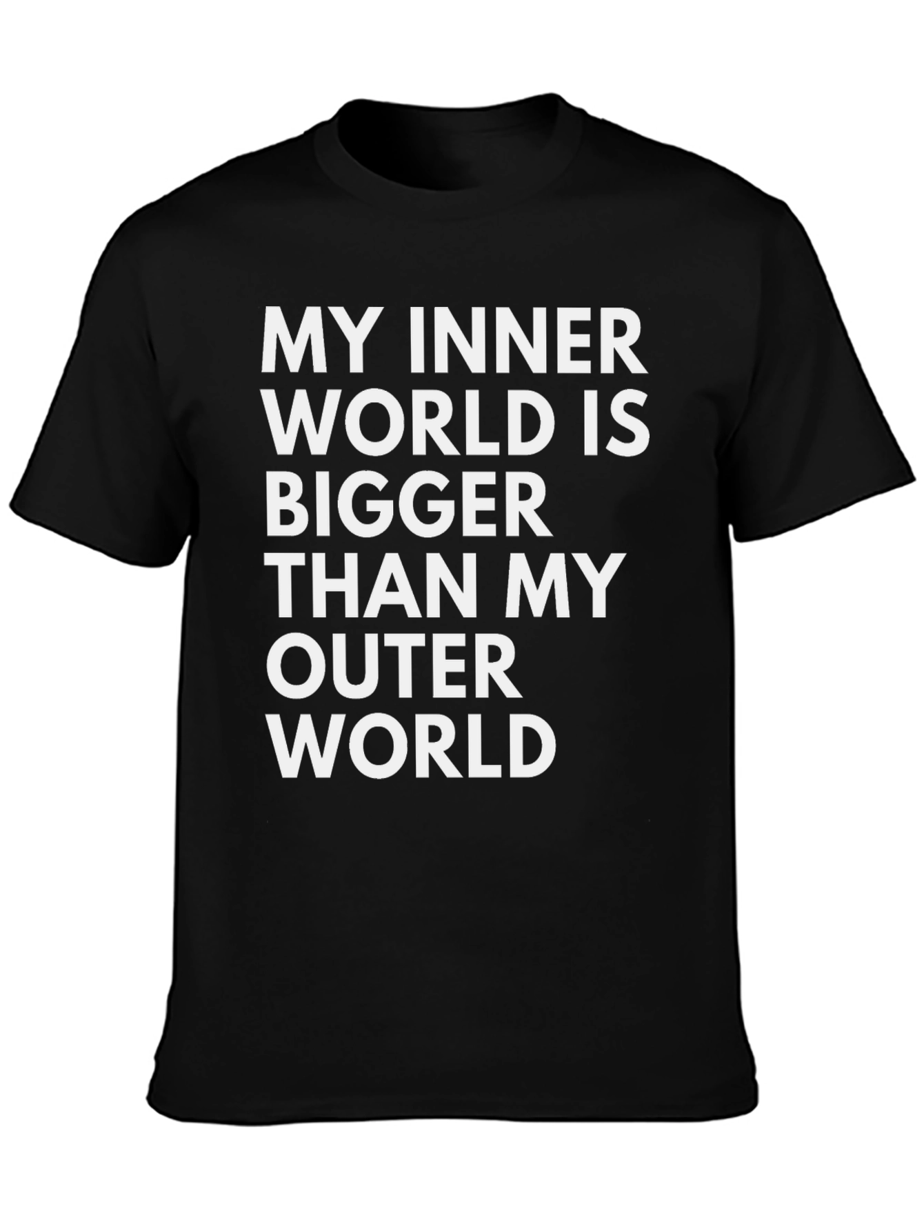 My Inner World T-Shirt - Black Graphic Tee