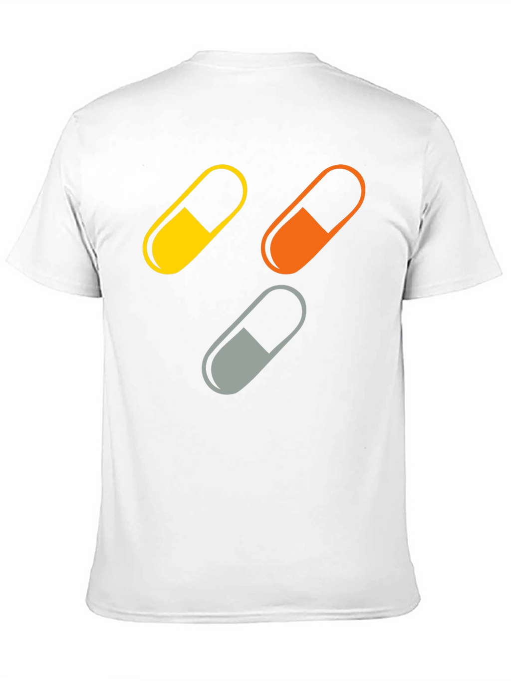Pill Capsule Graphic Print Mens T-Shirt