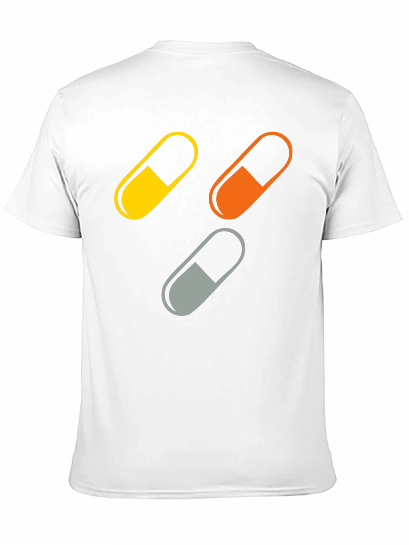 Pill Capsule Graphic Print Mens T-Shirt