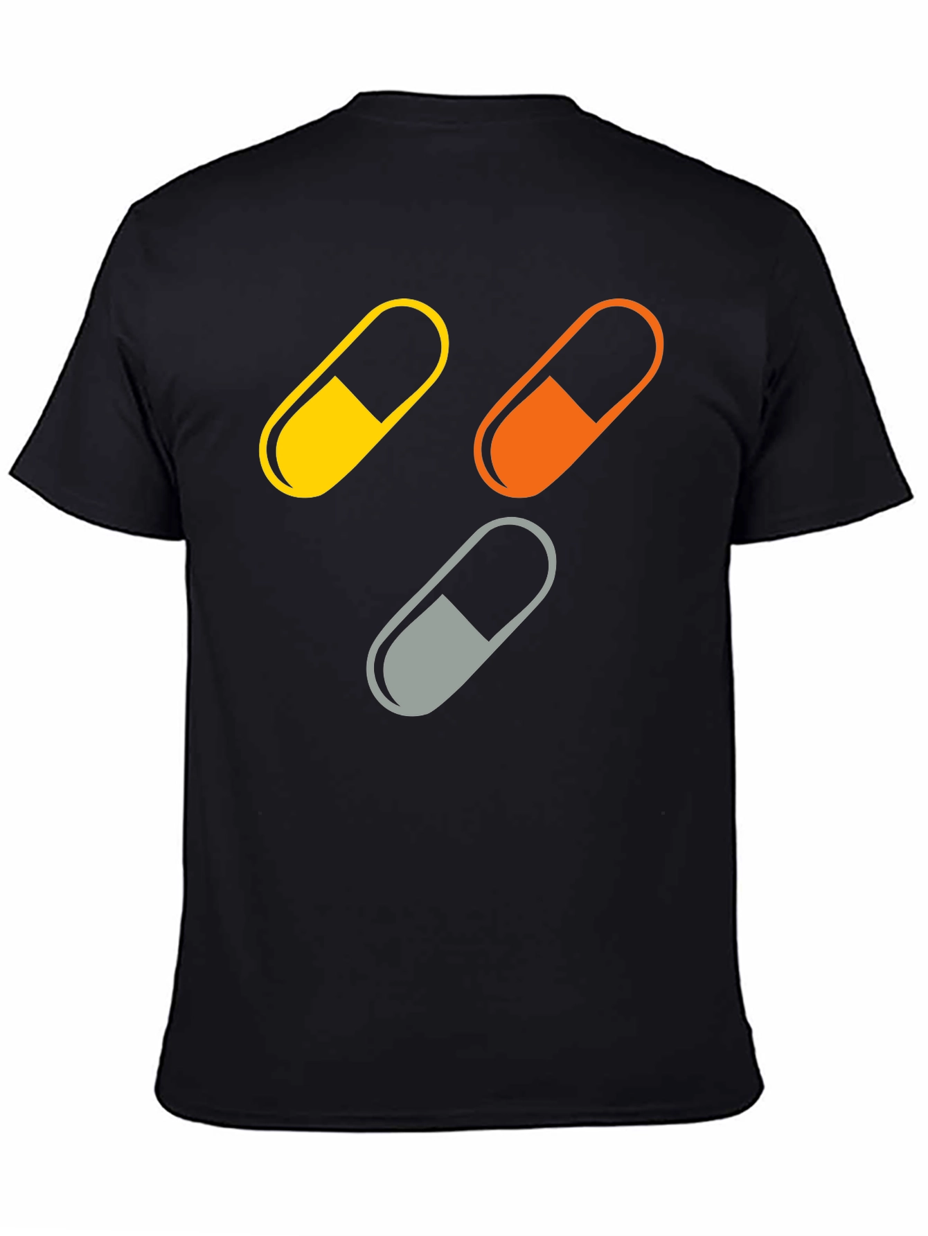 Pill Capsule Graphic Print Mens T-Shirt