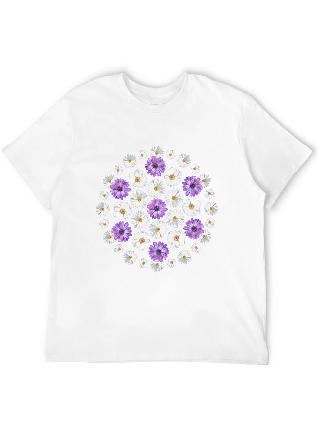 Floral Print Crew Neck T-Shirt