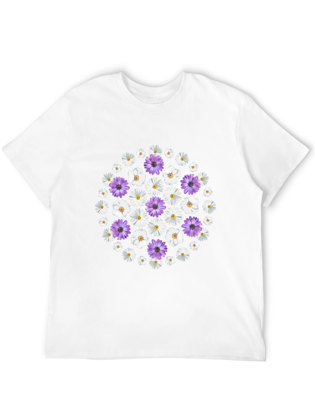 Floral Print Crew Neck T-Shirt