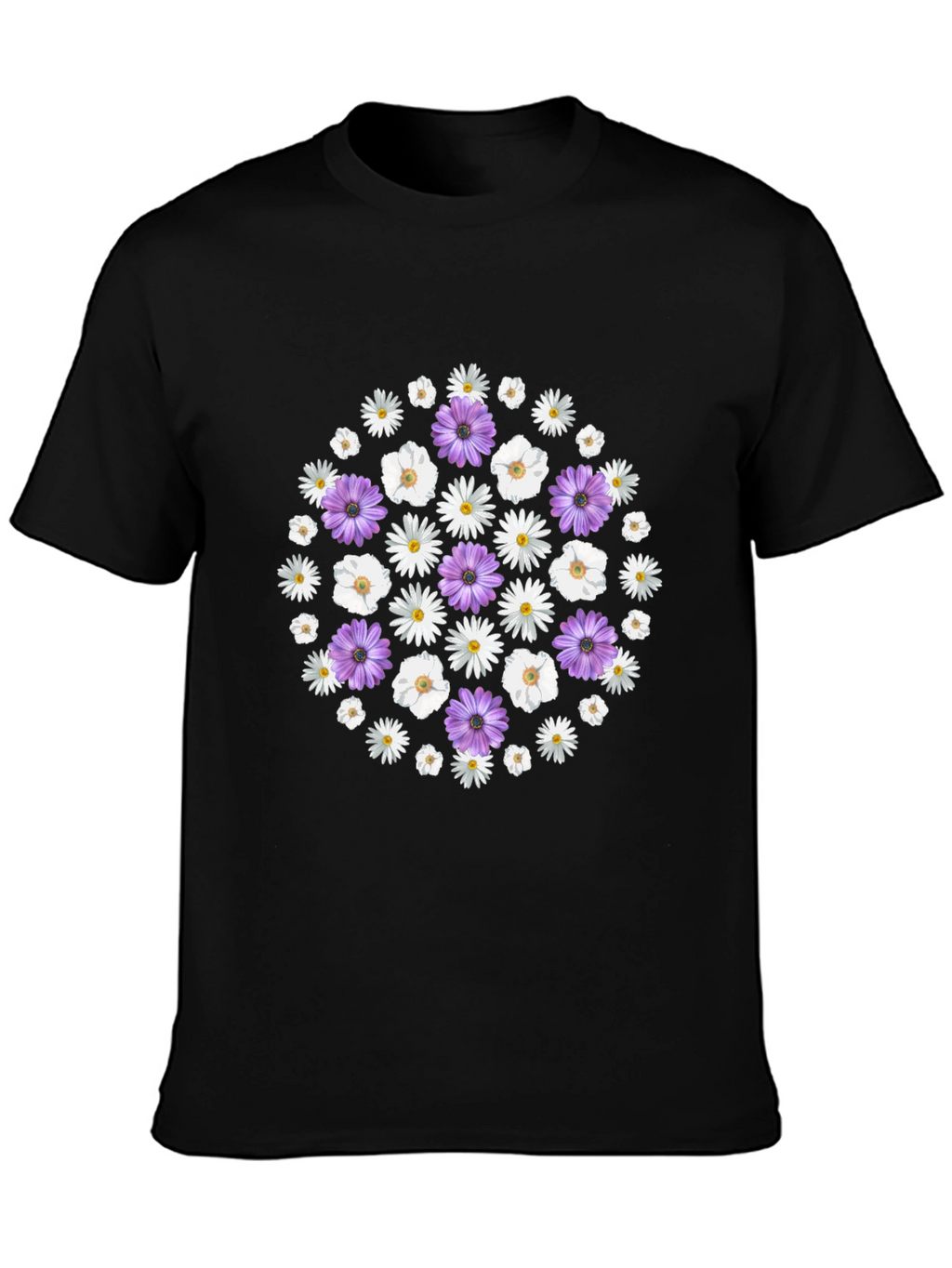 Floral Print Crew Neck T-Shirt