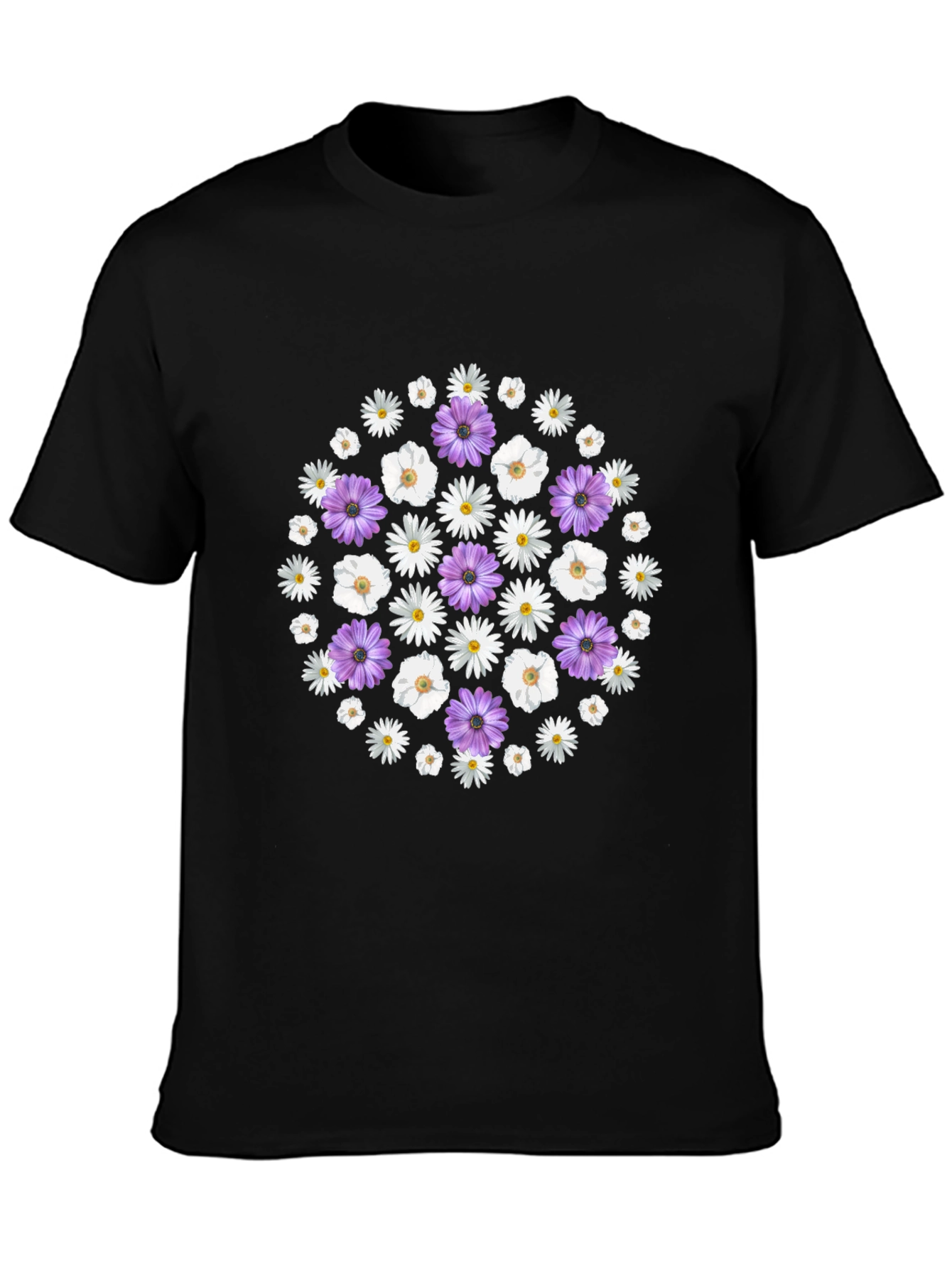 Floral Print Crew Neck T-Shirt