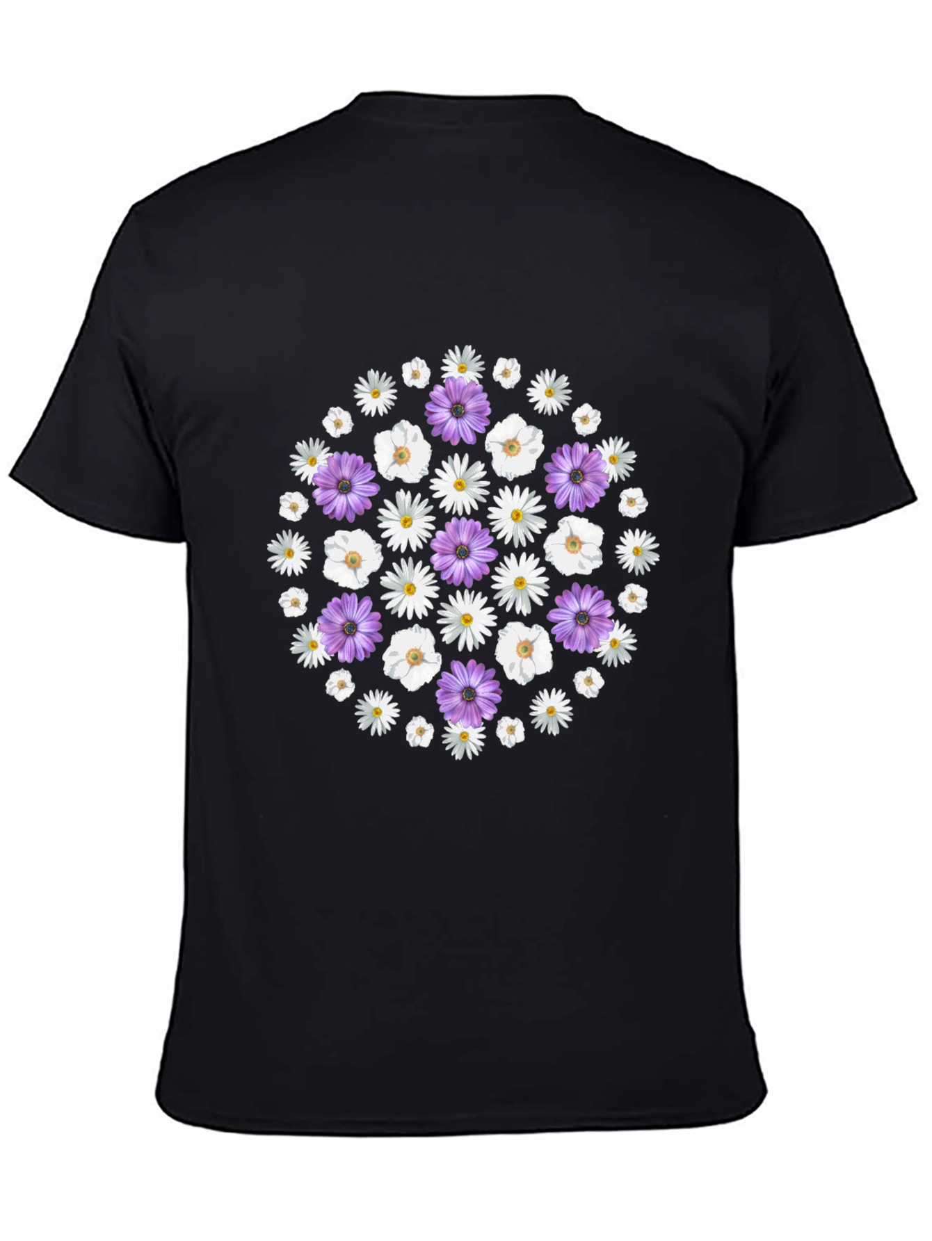 Floral Print Crew Neck T-Shirt