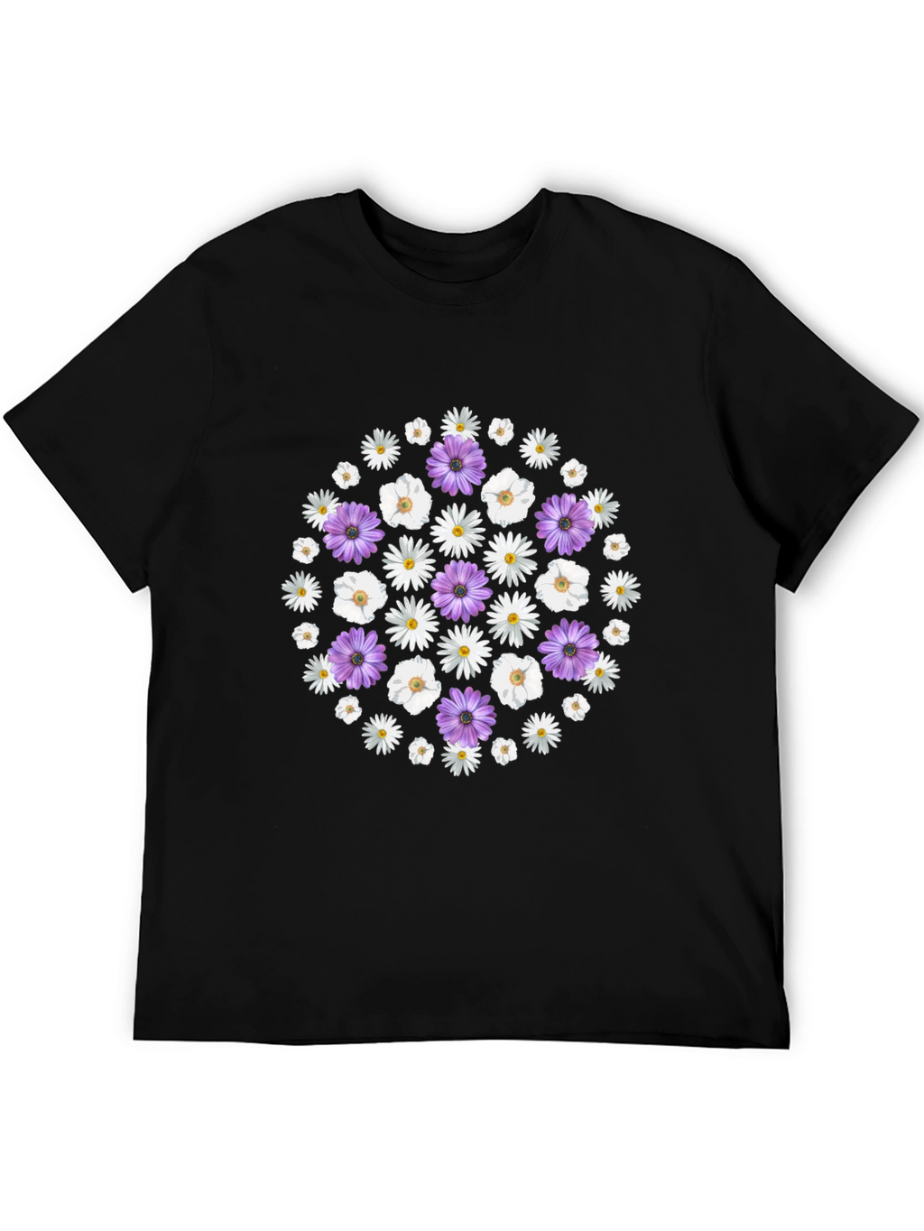 Floral Print Crew Neck T-Shirt